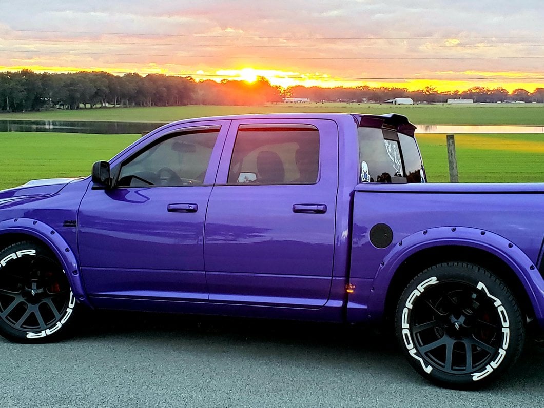 RedRock Rear Truck Cab Spoiler; Matte Black (09-18 RAM 1500)