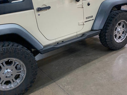 RedRock Molded ABS OE Style Side Step Bars (07-18 Jeep Wrangler JK 2-Door)
