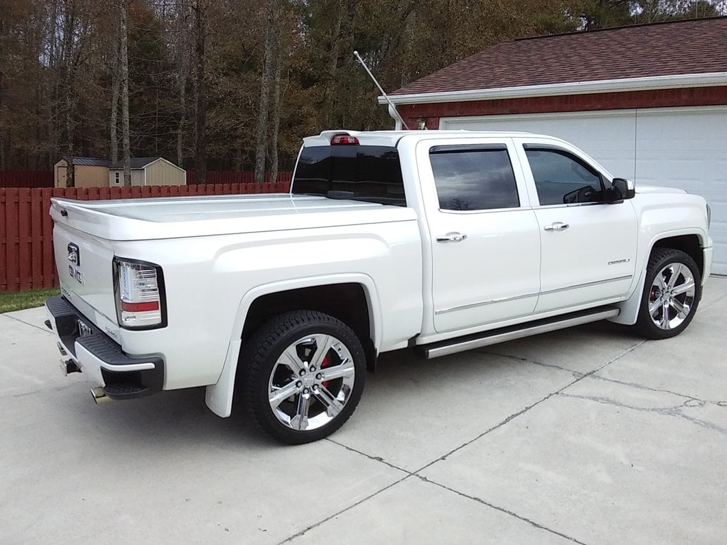 RedRock Rear Truck Cab Spoiler; Matte Black (14-18 Sierra 1500 Double Cab, Crew Cab)