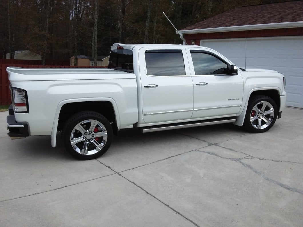 RedRock Rear Truck Cab Spoiler; Matte Black (14-18 Sierra 1500 Double Cab, Crew Cab)