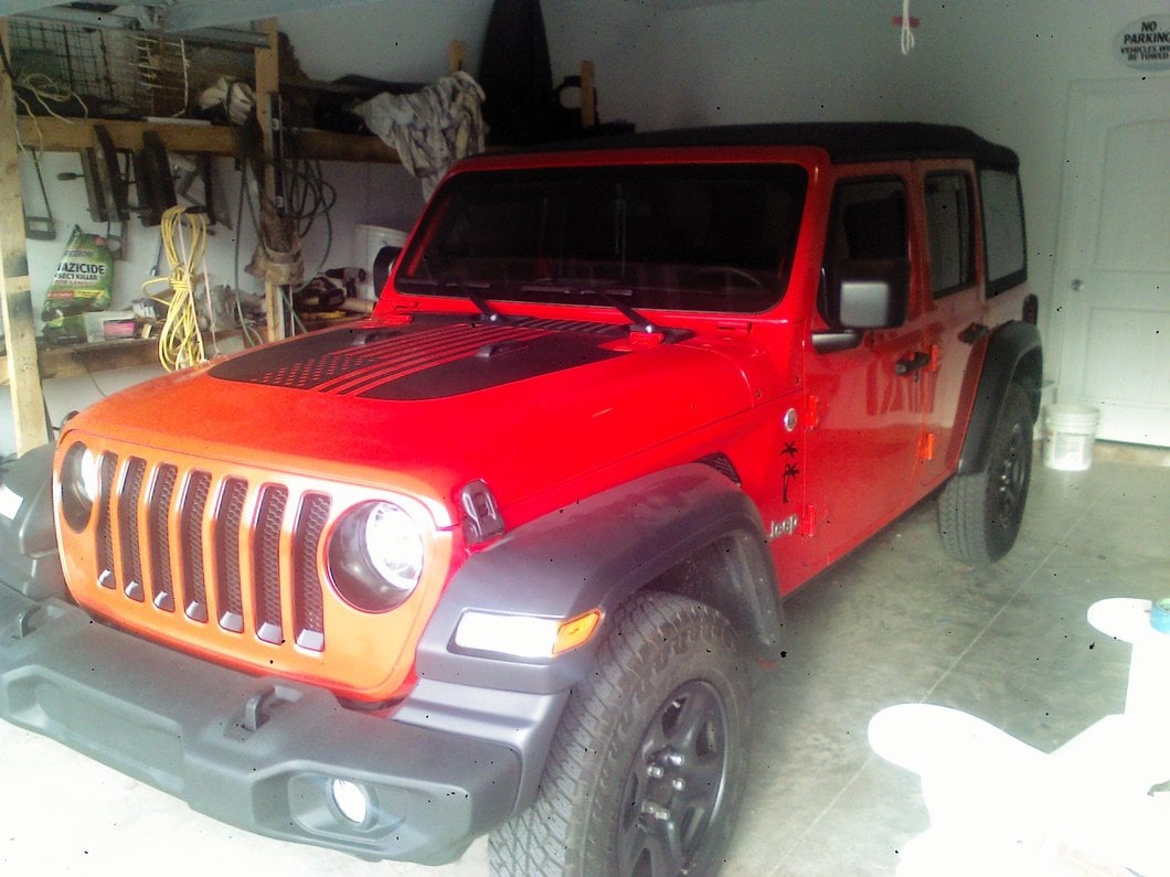 RedRock Headlight Trim; Black (18-25 Jeep Wrangler JL Sport)