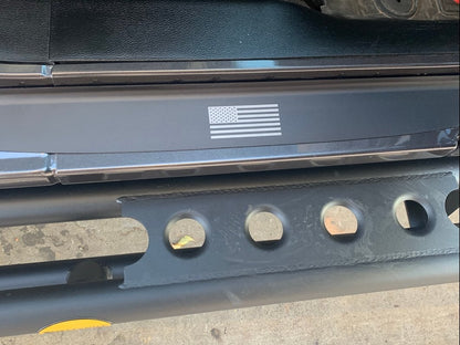 RedRock Old Glory Door Entry Guards; Black (18-25 Jeep Wrangler JL)