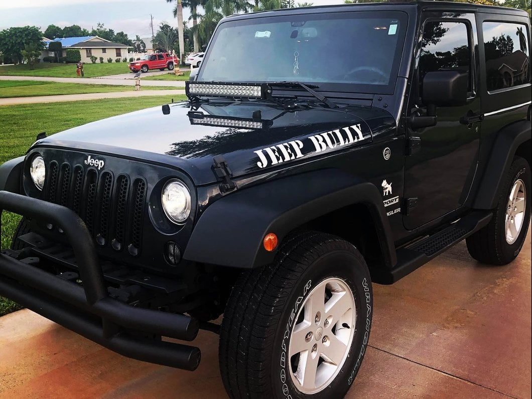 RedRock Tubular Front Bumper; Textured Black (07-18 Jeep Wrangler JK)