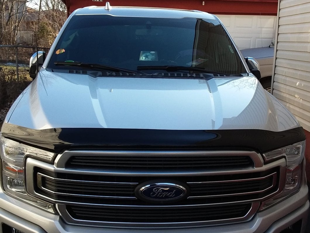 RedRock Bug Hood Deflector; Smoked (15-20 F-150, Excluding Raptor)