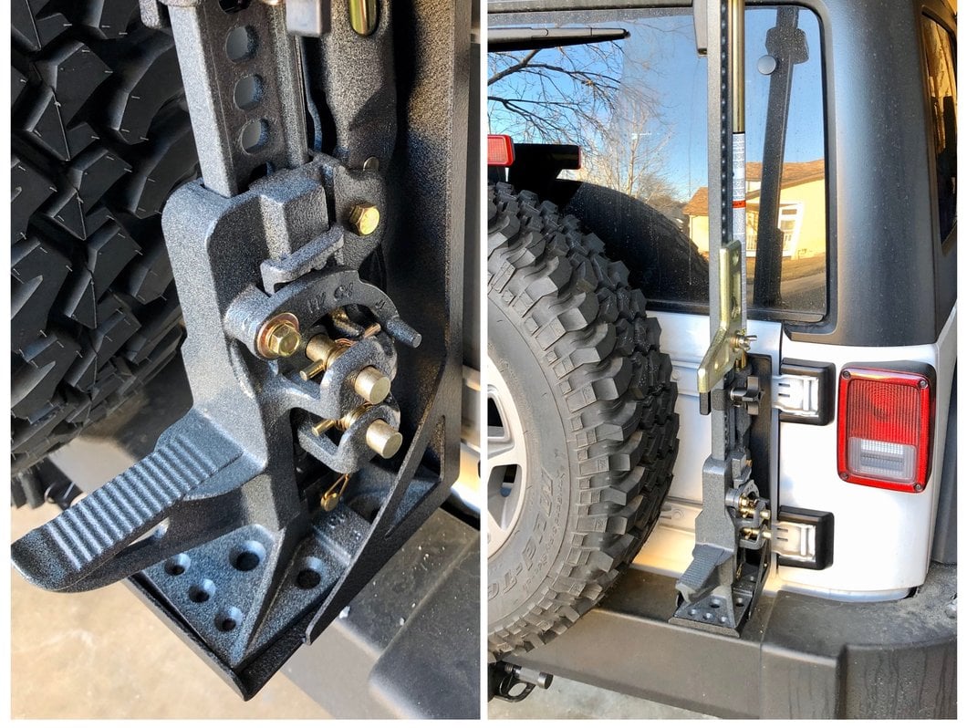 RedRock Hi-Lift Jack Tailgate Mounting Bracket (07-18 Jeep Wrangler JK)