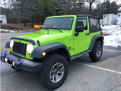 RedRock Rain Guards; Smoke (07-18 Jeep Wrangler JK 2-Door)