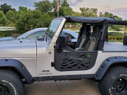 RedRock Old Glory Doors with Mirrors (97-06 Jeep Wrangler TJ)