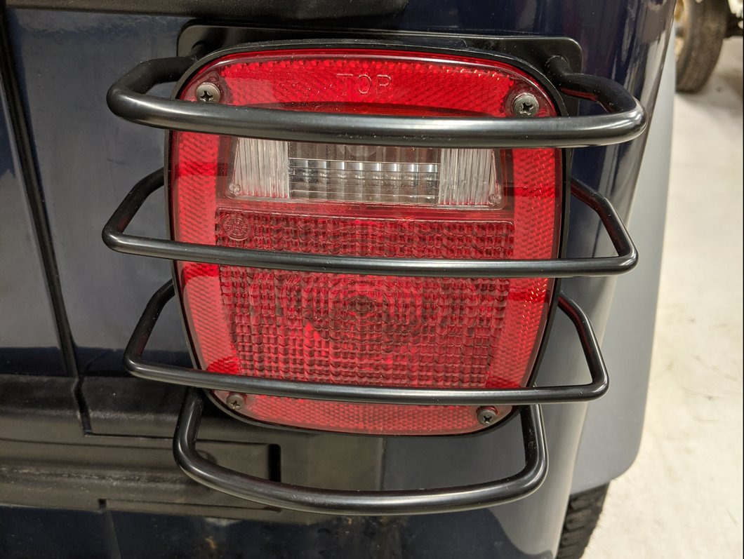 RedRock Euro Tail Light Guards; Black (76-06 Jeep CJ5, CJ7, Wrangler YJ & TJ)