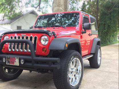 RedRock Grille Inserts; Chrome (07-18 Jeep Wrangler JK)