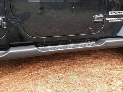 RedRock Molded ABS OE Style Side Step Bars (07-18 Jeep Wrangler JK 4-Door)