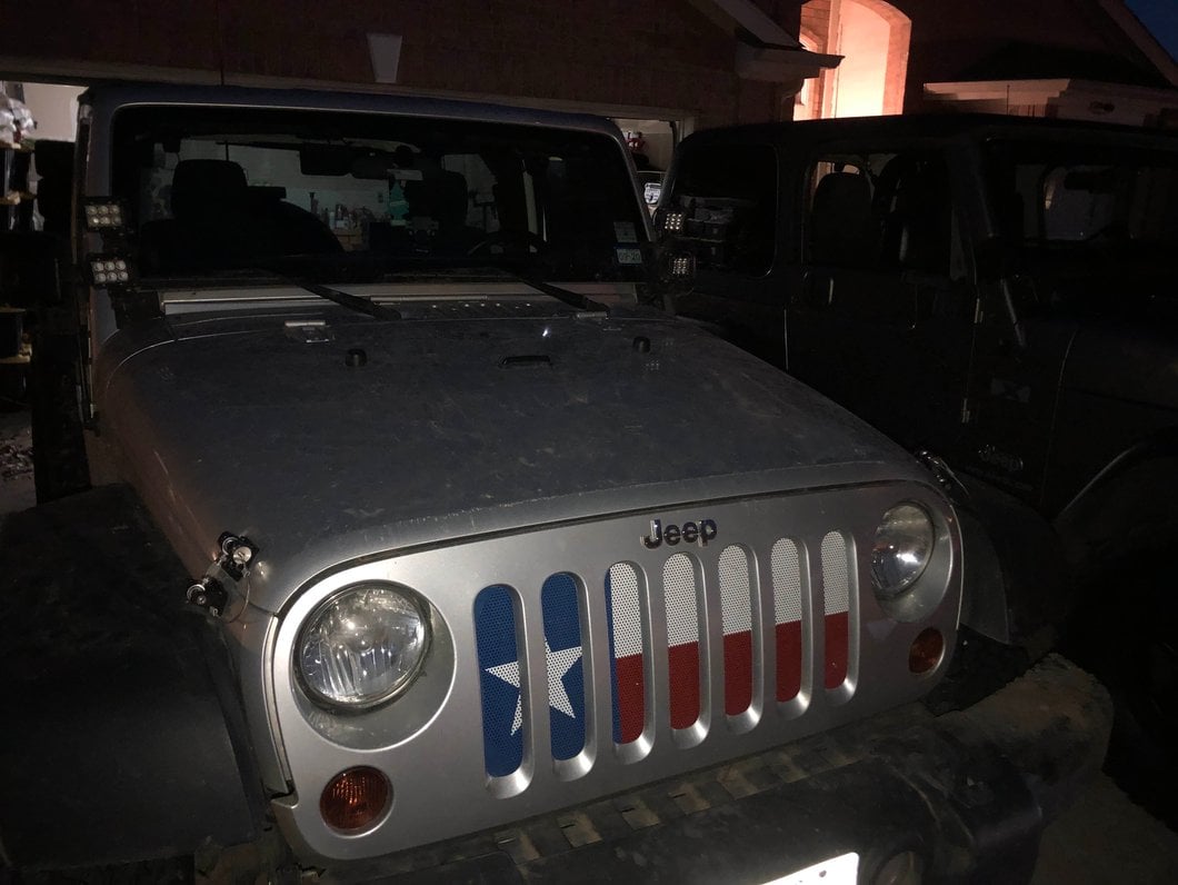 RedRock Hood Catch Kit; Black Aluminum (07-18 Jeep Wrangler JK)