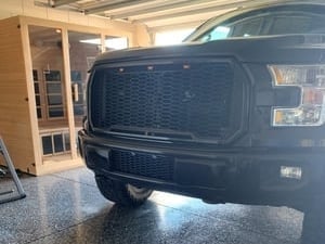 RedRock Baja Lower Grille Insert; Charcoal (15-17 F-150, Excluding Raptor)