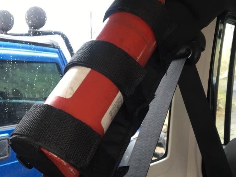 RedRock Roll Bar Fire Extinguisher Mount (07-18 Jeep Wrangler JK)