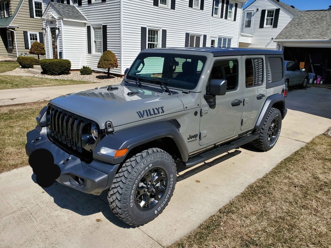RedRock Pinnacle Oval Bent End Side Step Bars; Textured Black (18-25 Jeep Wrangler JL 4-Door)
