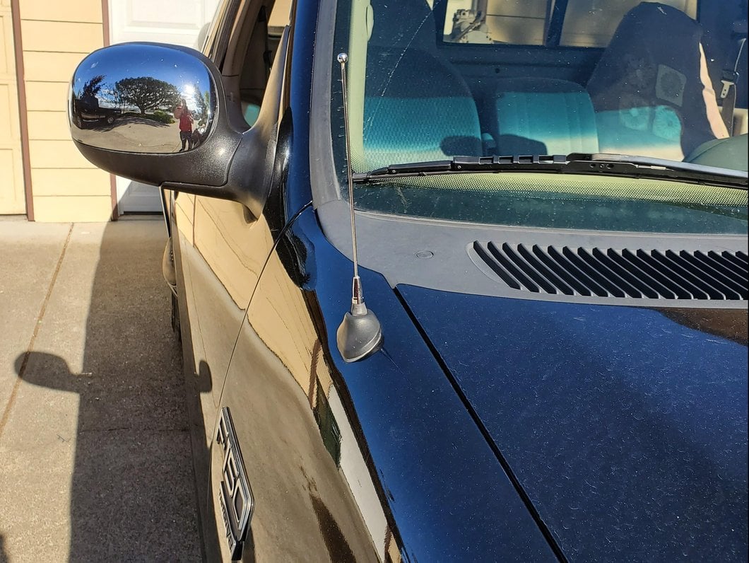 RedRock Fixed Chrome Antenna; 8-Inch (97-08 F-150)