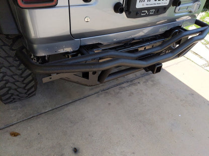RedRock Rock Crawler Rear Bumper; Textured Black (18-25 Jeep Wrangler JL)