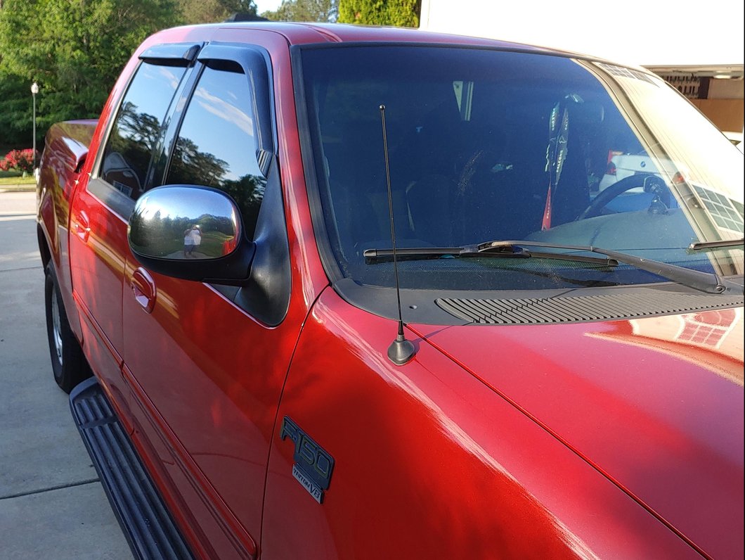 RedRock Fixed Black Antenna; 14-Inch (97-08 F-150)