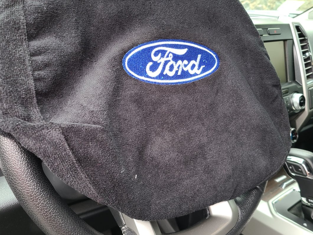 RedRock Steering Wheel Cover with Ford Oval (97-25 F-150)