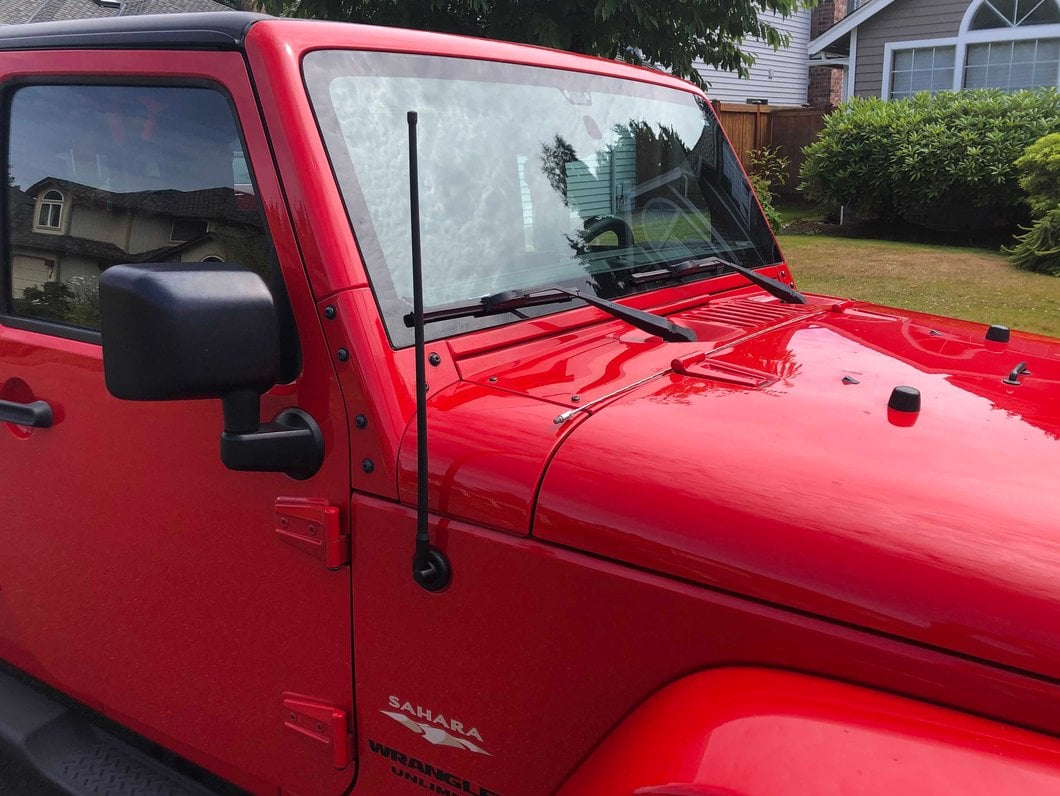 RedRock Trail Antenna; 21-Inch (97-23 Jeep Wrangler TJ, JK & JL)