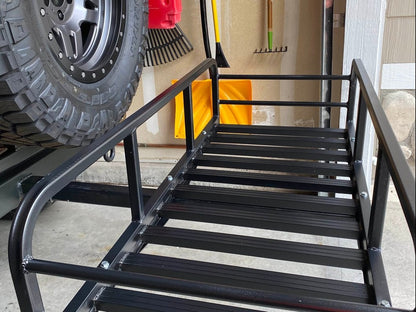 RedRock Hitch Mounted Cargo Rack; 12-Inch XL (87-06 Jeep Wrangler YJ & TJ)