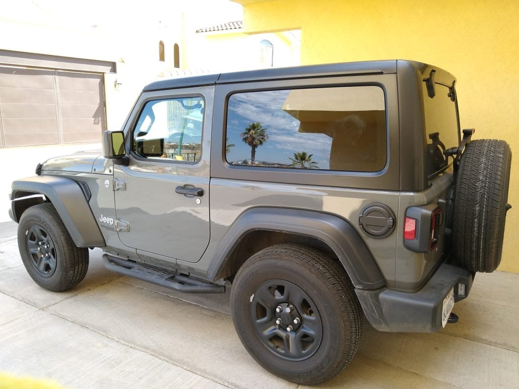 RedRock Fuel Filler Door Cover; Matte Black (18-25 Jeep Wrangler JL)