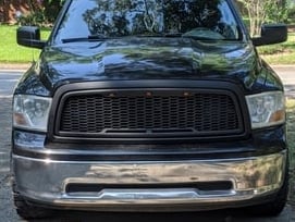 RedRock Baja Upper Replacement Grille; Matte Black (09-12 RAM 1500)