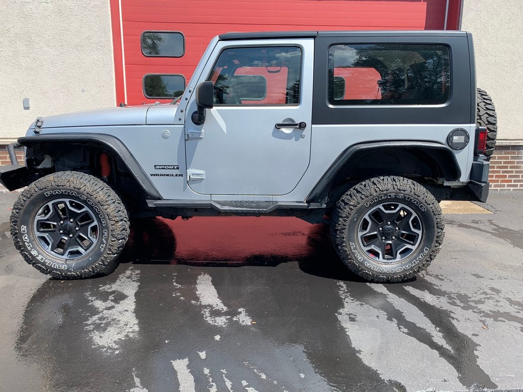 RedRock HD Rocker Steps; Textured Black (07-18 Jeep Wrangler JK 2-Door)