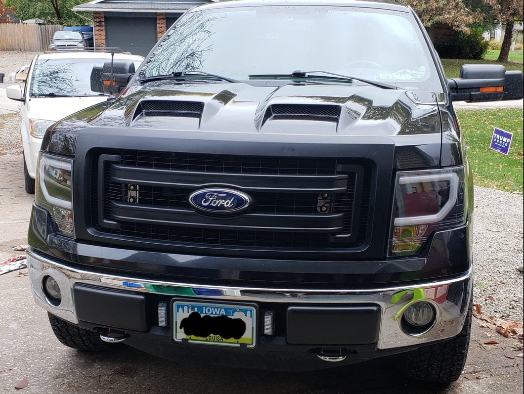 RedRock Dual Inlet Hood; Unpainted (09-14 F-150, Excluding Raptor)