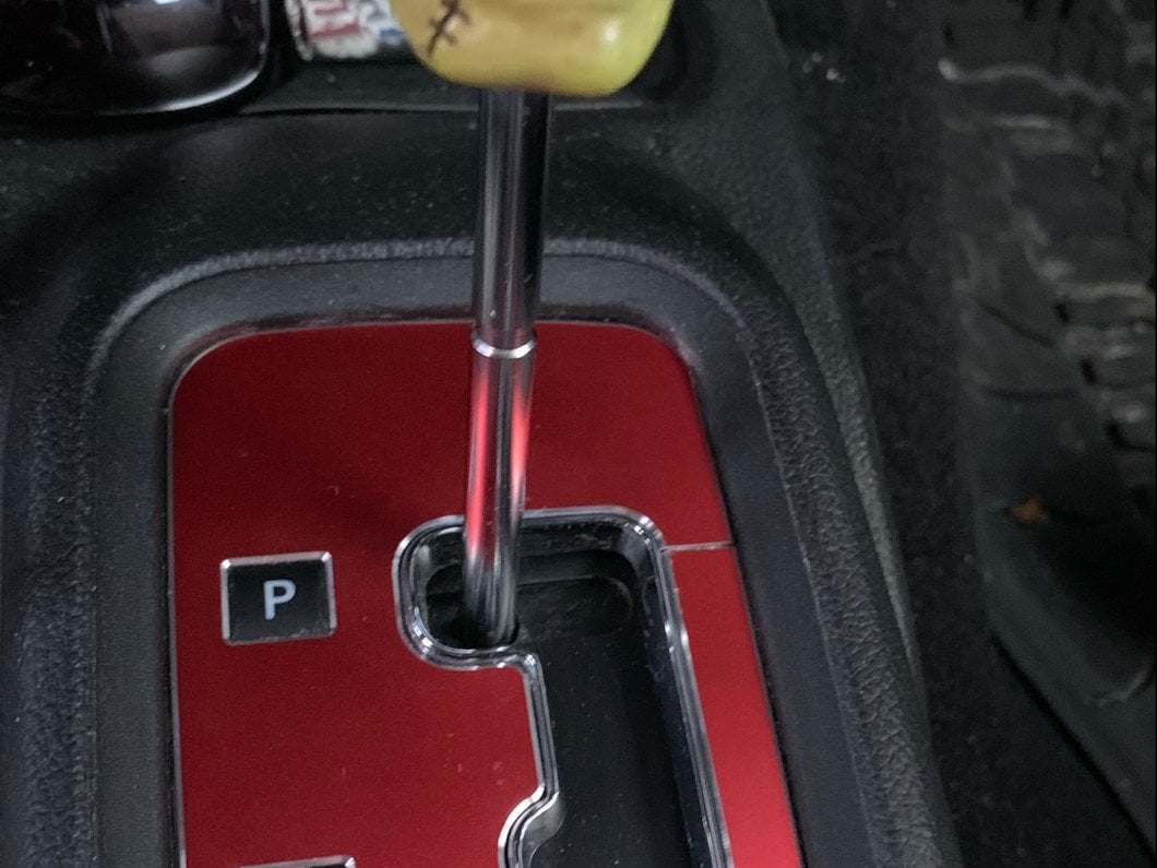 RedRock Alterum Series Console Shifter Trim Bezel; Red (11-18 Jeep Wrangler JK)