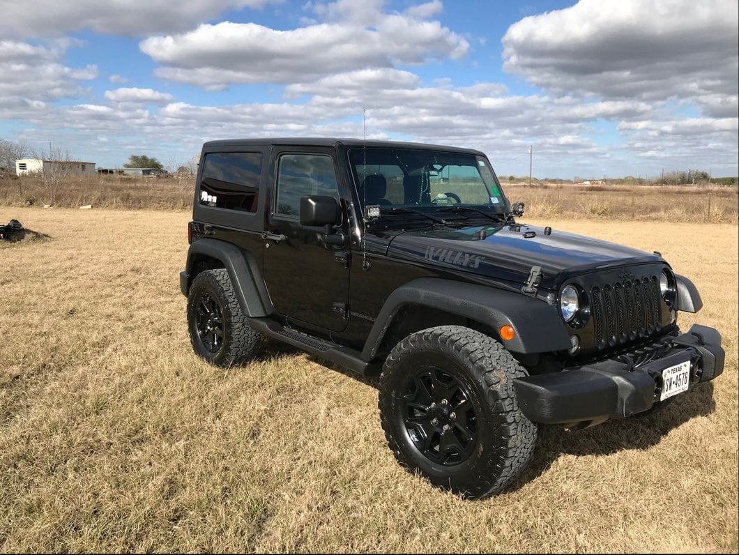 RedRock Molded ABS OE Style Side Step Bars (07-18 Jeep Wrangler JK 2-Door)