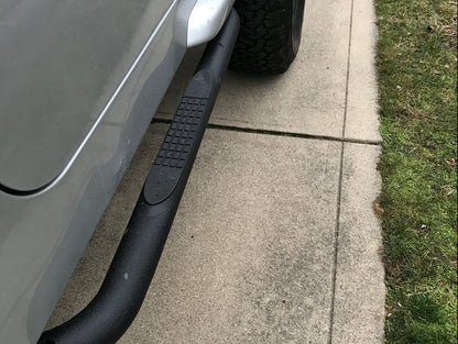 RedRock 3-Inch Side Step Bars; Textured Black (04-06 Jeep Wrangler TJ Unlimited)