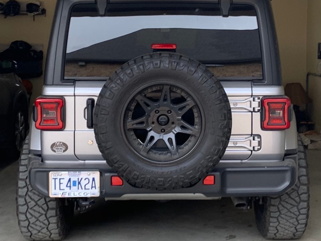 RedRock Tail Light Covers; Old Glory (18-25 Jeep Wrangler JL w/ Factory LED Tail Lights)