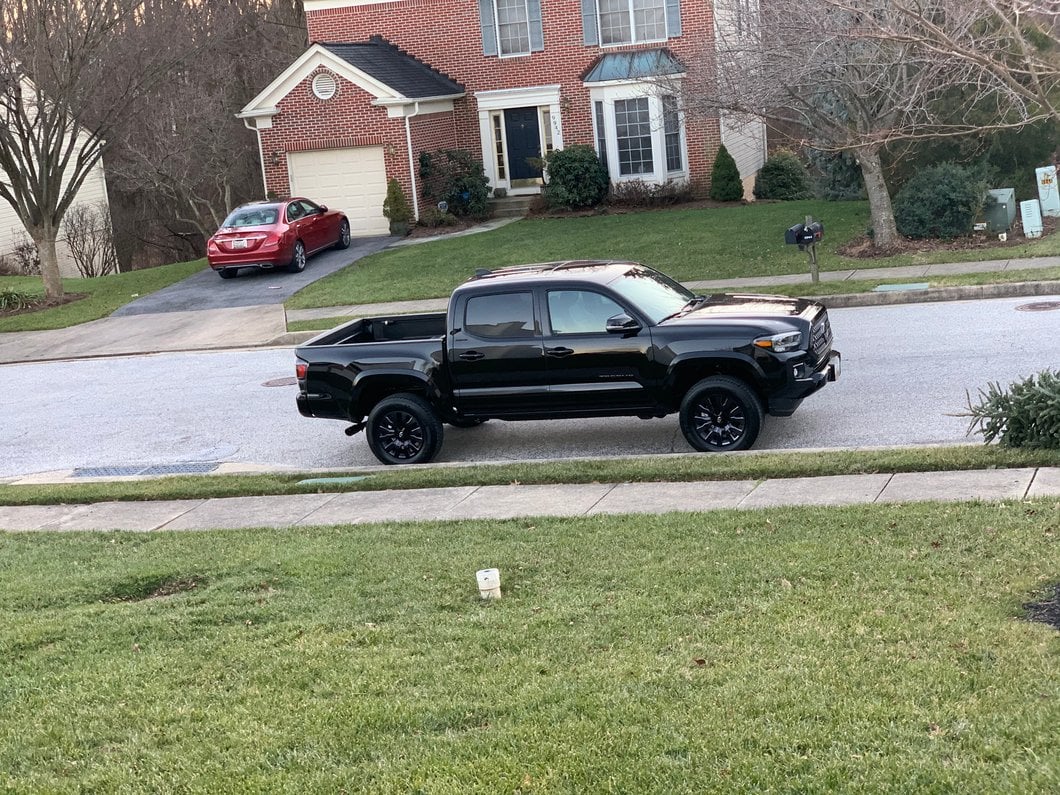 RedRock S6 Running Boards; Black (05-23 Tacoma Double Cab)