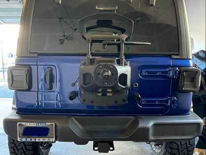 RedRock HD Tailgate Mounted Tire Carrier (18-25 Jeep Wrangler JL)