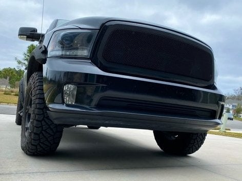 RedRock Wire Mesh Upper Grille Insert; Black (13-18 RAM 1500, Excluding Rebel)