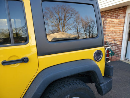 RedRock Non-Locking Fuel Door; Stainless Steel (07-18 Jeep Wrangler JK)