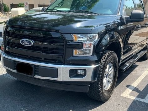RedRock Upper Replacement Grille; Gloss Black (15-17 F-150, Excluding Raptor)
