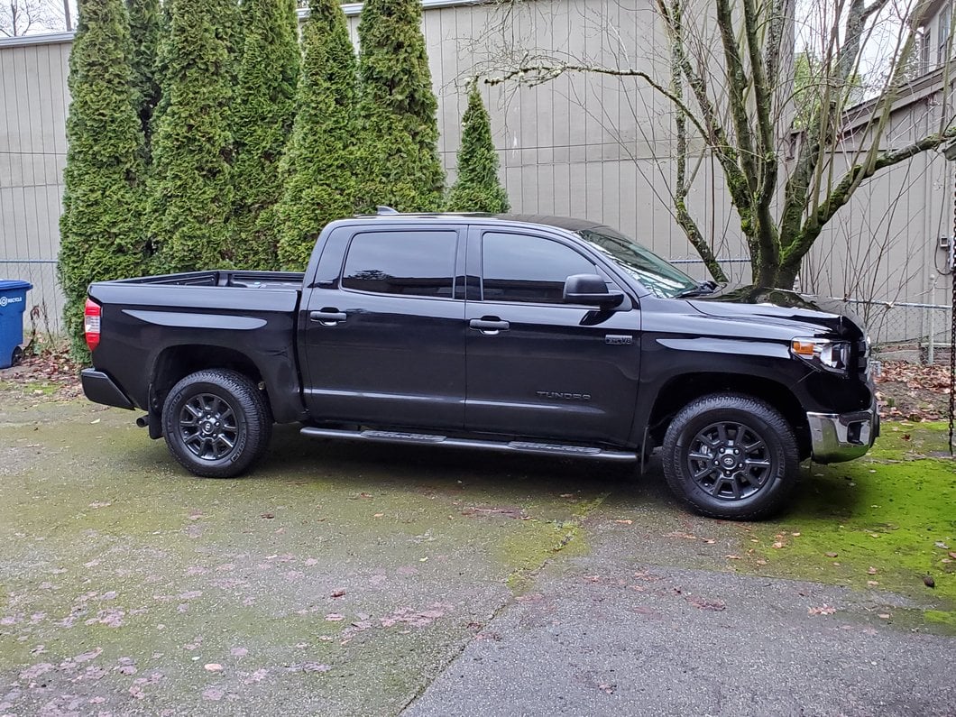 RedRock PNC Side Step Bars; Textured Black (07-21 Tundra