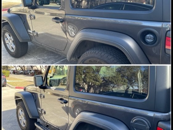 RedRock Fuel Filler Door Cover; Matte Black (18-25 Jeep Wrangler JL)