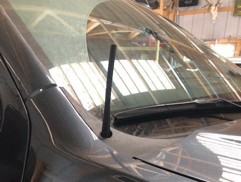 RedRock Off-Road Black Antenna; 6.50-Inch (99-18 Sierra 1500)