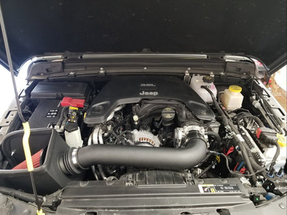 RedRock Cold Air Intake; Textured Black (20-25 3.6L Jeep Gladiator JT)
