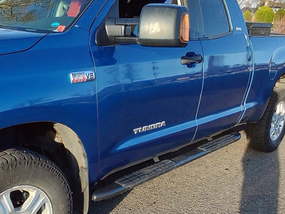RedRock PNC Side Step Bars; Textured Black (07-21 Tundra Double Cab)