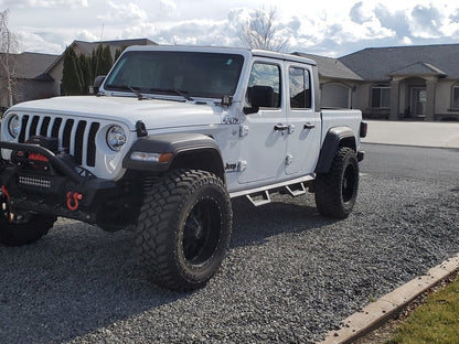 RedRock Stubby HD Pre-Runner Winch Front Bumper with Light Bar Tabs (20-25 Jeep Gladiator JT)