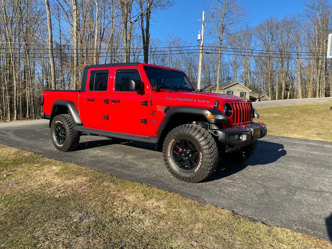 RedRock Headlight Trim; Black (20-25 Jeep Gladiator JT)