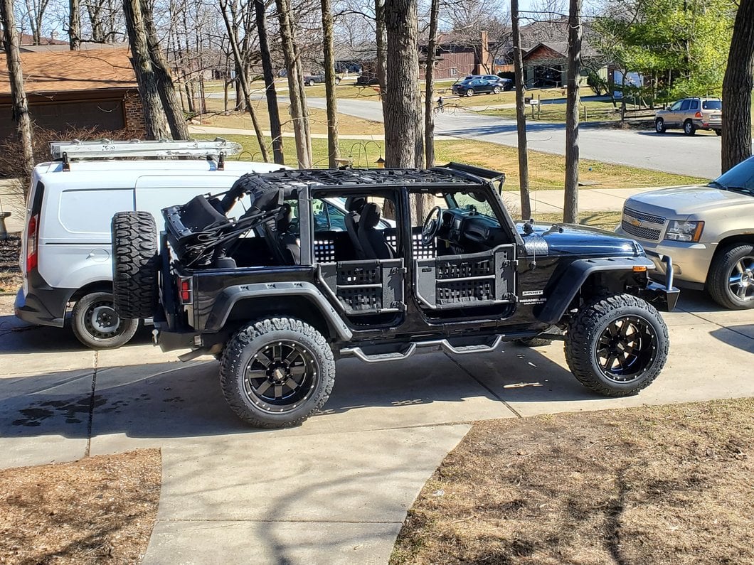 RedRock HD Drop Side Step Bars (07-18 Jeep Wrangler JK 4-Door)