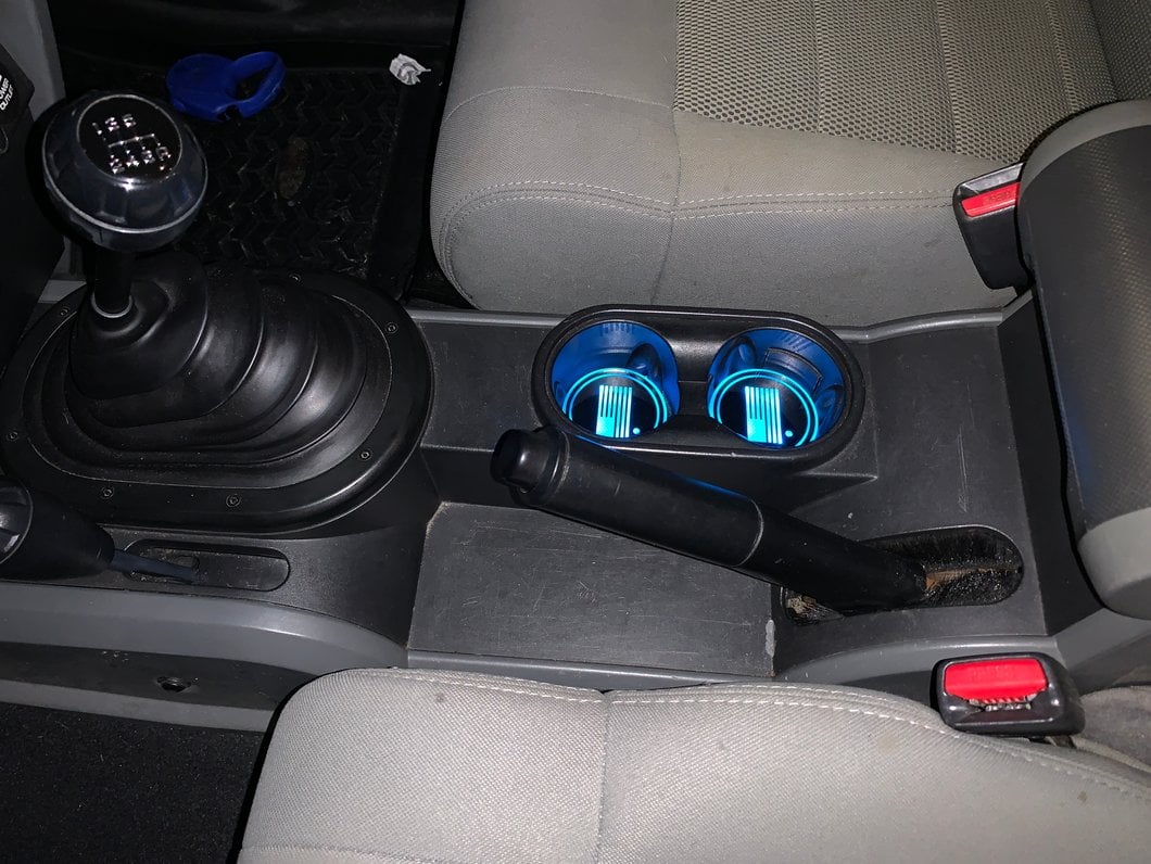 RedRock Alterum Series Color Changing LED Cup Holder Lighting with American Flag Logo (07-25 Jeep Wrangler JK & JL)