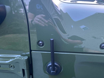 RedRock Short Billet Black Antenna; 5-Inch (Universal; Some Adaptation May Be Required)