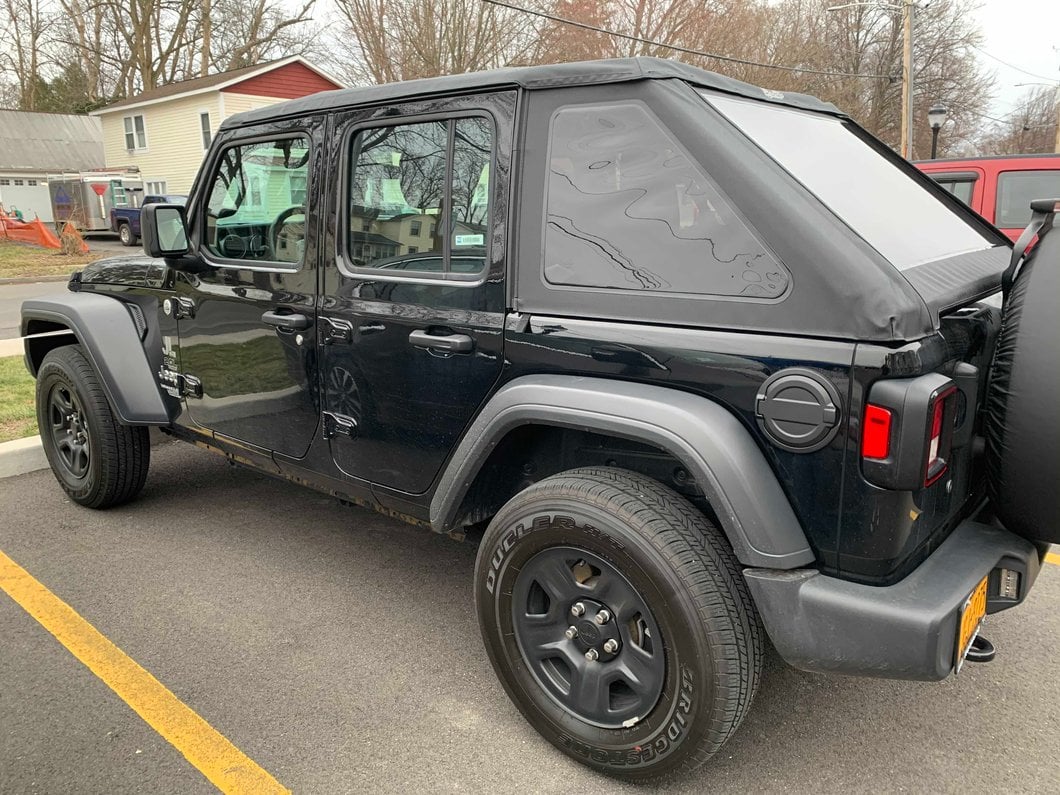 RedRock Fuel Filler Door Cover; Matte Black (18-25 Jeep Wrangler JL)