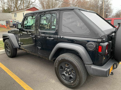 RedRock Fuel Filler Door Cover; Matte Black (18-25 Jeep Wrangler JL)