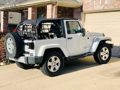 RedRock Cargo Wrap Around Net; One Piece (07-18 Jeep Wrangler JK 2-Door)